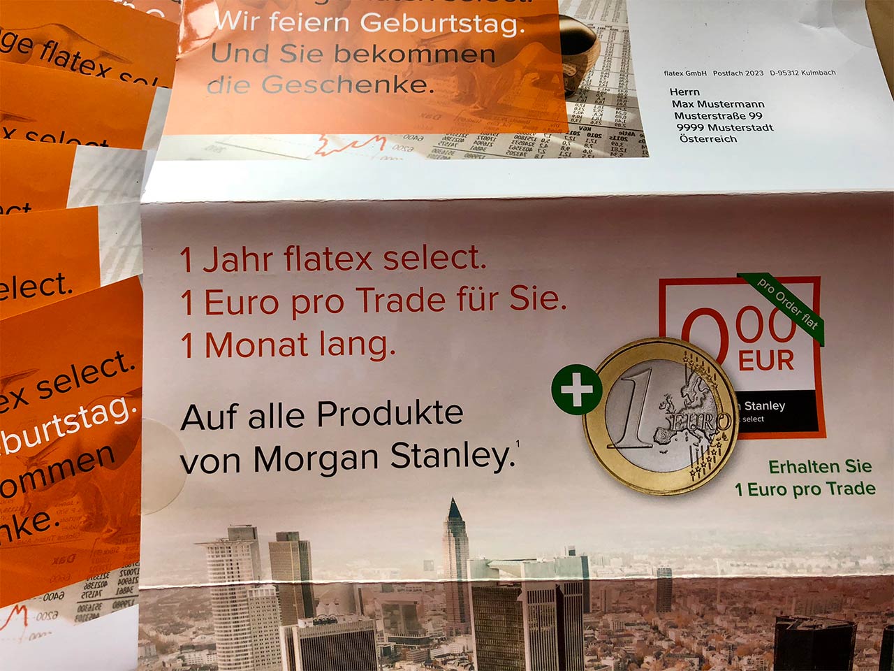 flatex 365 Tage select Direct Mailing Mehr für die Märkte More for the markets