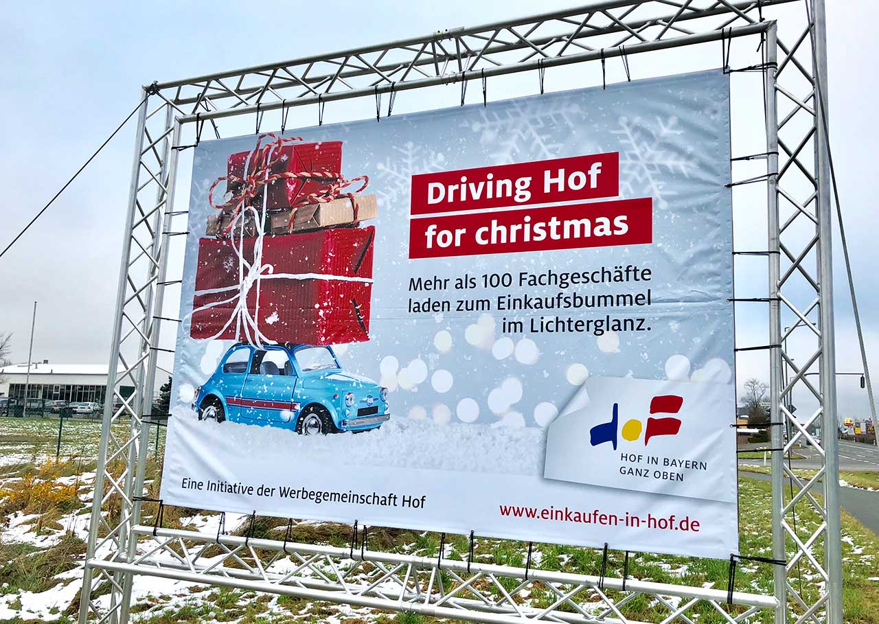 Driving Hof for Christmas Großfläche