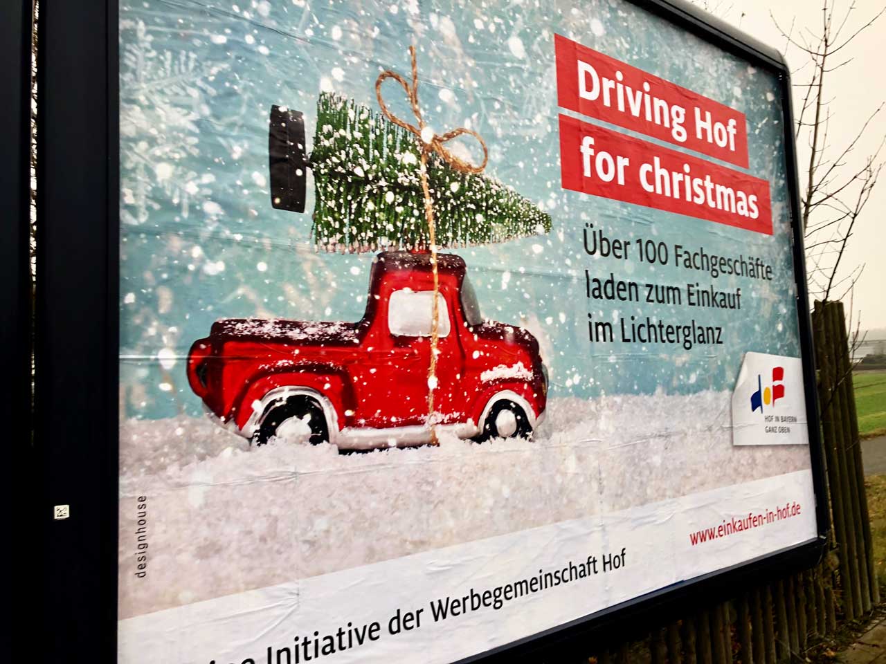 Driving Hof for Christmas Großfläche