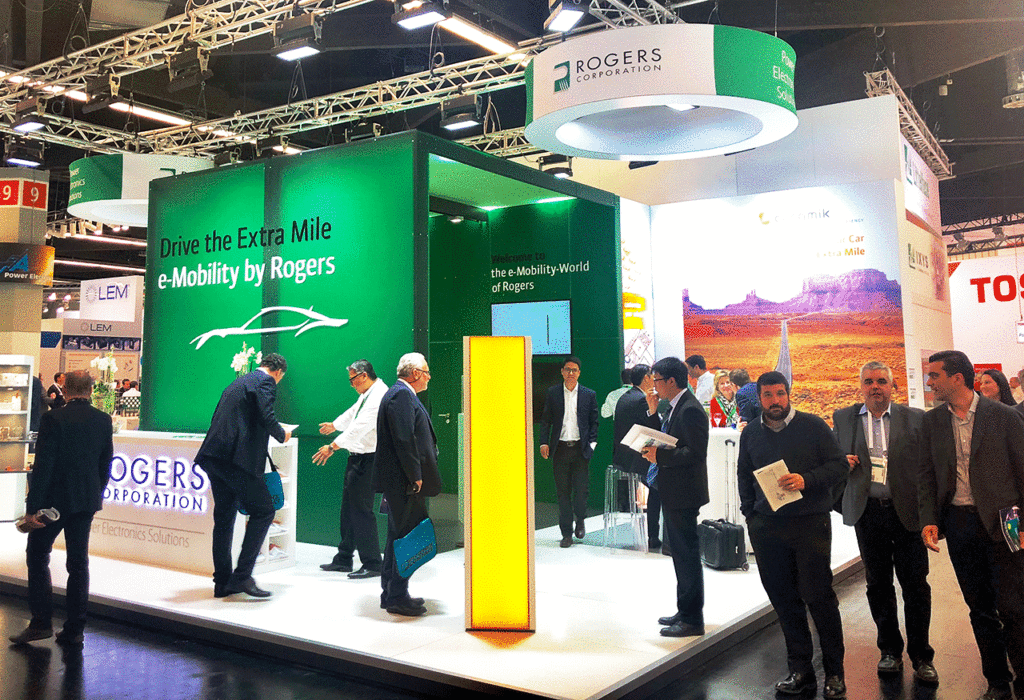 Mit Rogers bei der PCIM in Nürnberg