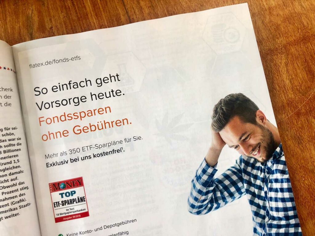 flatex: Viel Fonds, keine Gebühren