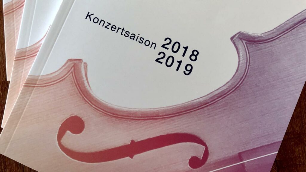 Druckfrisch: die Konzertsaison 18/19